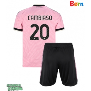 Juventus Andrea Cambiaso #20 Replika Babytøj Udebanesæt Børn 2026-27 Kortærmet (+ Korte bukser)